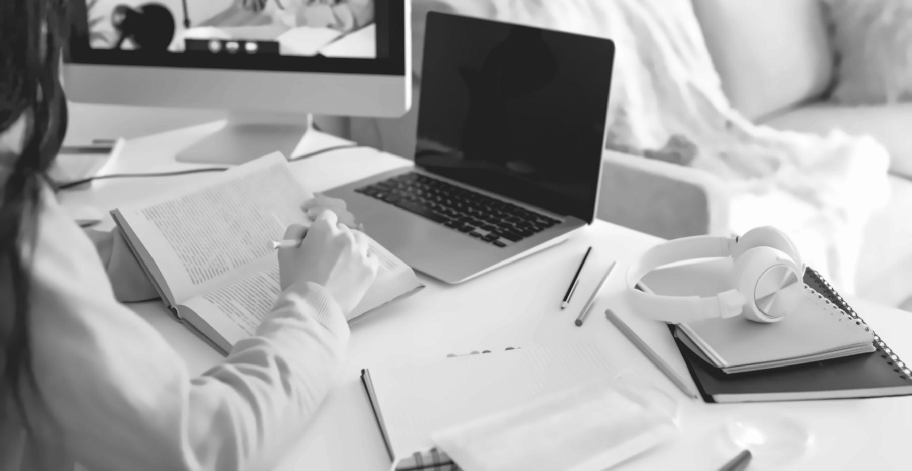 Reviewing financial documents and plans